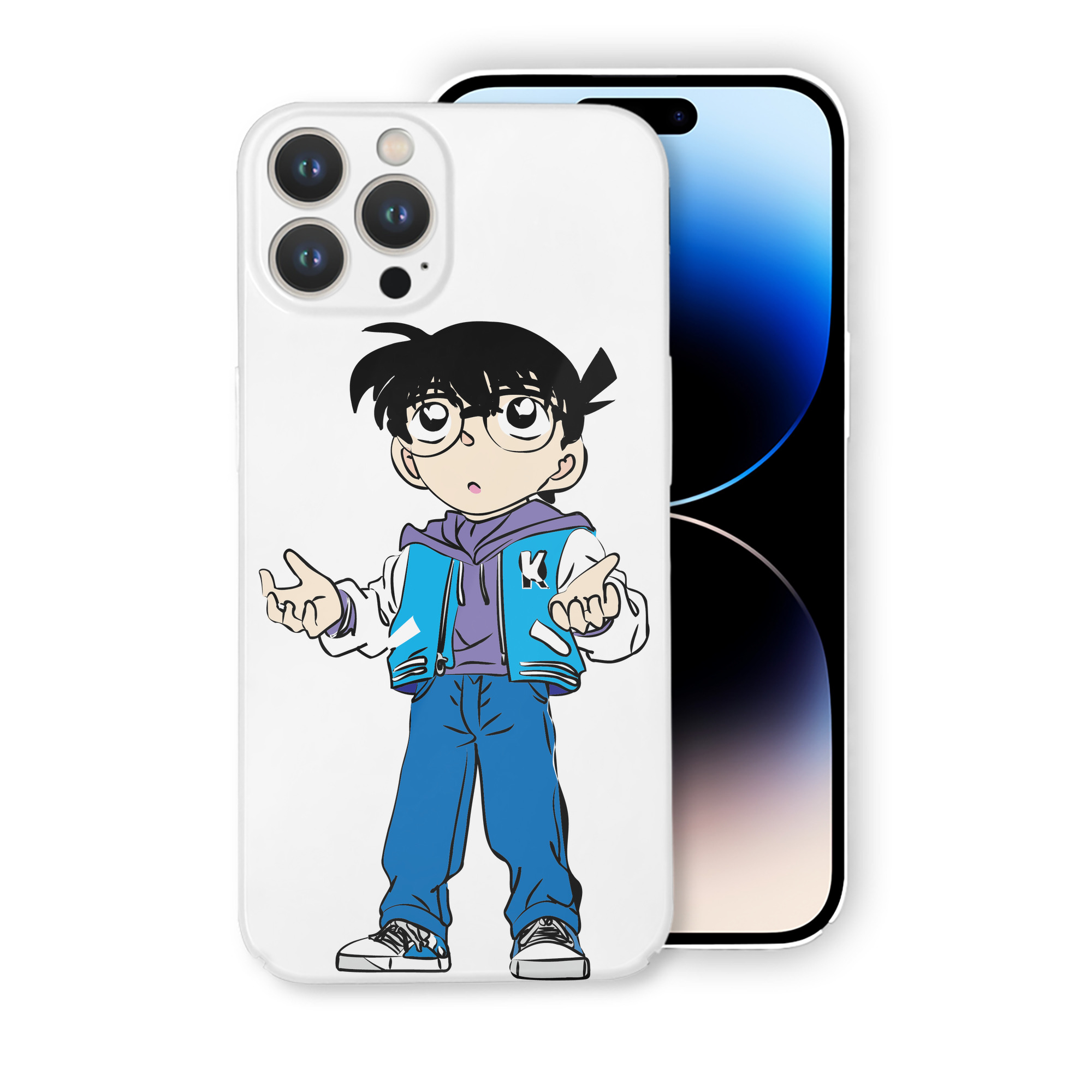 （画像用） 名探偵コナン 江戸川 コナン Detective Conan Conan Edogawa 【iPhone 14シリーズ対応】ハードケース